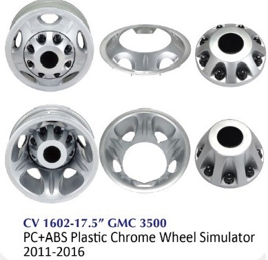 Simulatore di ruote per camion cromato - CV1602-17.5 GMC 3500